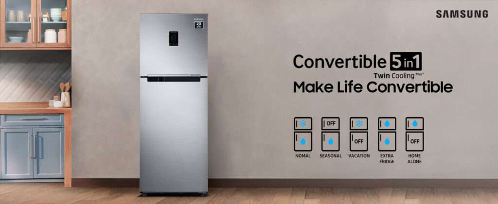 Samsung Double Door Refrigerator-RT39C5532S8/HL